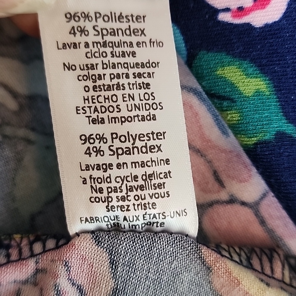 LuLaRoe Carly Hi-low Hem Floral Swing Dress Size Large - Picture 9 of 9